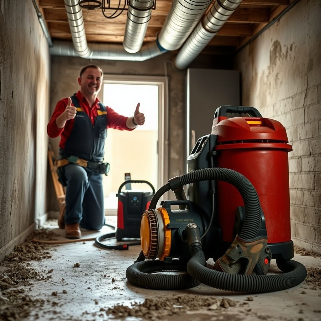 A Royal Ridge Mold Removal technician explaining a remediation plan to a Lakeway homeowner in their living room, pointing to a moisture reading.